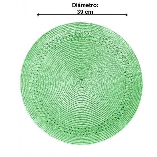 Lugar Americano 39cm Verde Poliéster